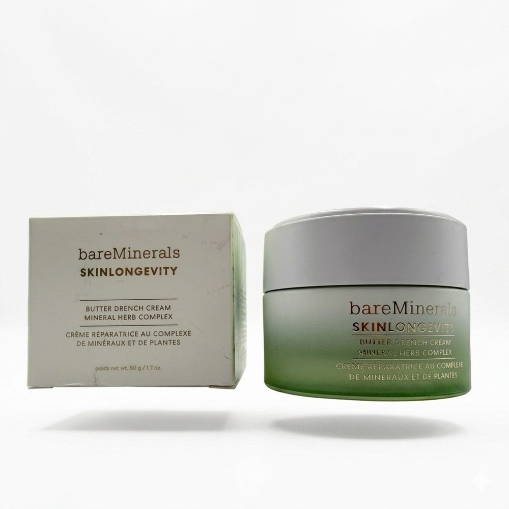 bareMinerals Skinlongevity Butter Drench Cream 1.7oz Hydrating New In Box